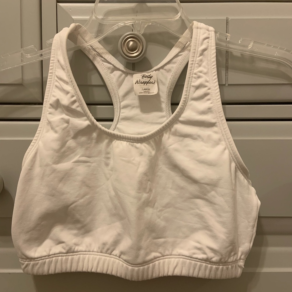 Women’s BodyWrappers White Racerback Sports Bra